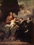Anthony Van Dyck La Vierge aux donateurs Spain oil painting artist